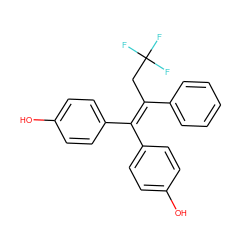 Oc1ccc(C(=C(CC(F)(F)F)c2ccccc2)c2ccc(O)cc2)cc1 ZINC000013492382