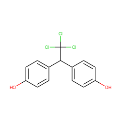 Oc1ccc(C(c2ccc(O)cc2)C(Cl)(Cl)Cl)cc1 ZINC000000283101