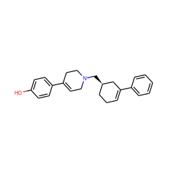 Oc1ccc(C2=CCN(C[C@@H]3CCC=C(c4ccccc4)C3)CC2)cc1 ZINC000013603953