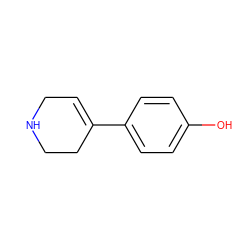 Oc1ccc(C2=CCNCC2)cc1 ZINC000007786505