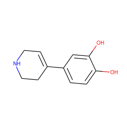 Oc1ccc(C2=CCNCC2)cc1O ZINC000013511258