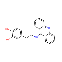 Oc1ccc(CCNc2c3ccccc3nc3ccccc23)cc1O ZINC000018142487