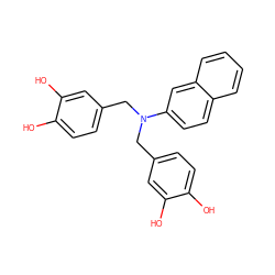 Oc1ccc(CN(Cc2ccc(O)c(O)c2)c2ccc3ccccc3c2)cc1O ZINC000064504187