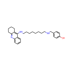 Oc1ccc(CNCCCCCCCCNc2c3c(nc4ccccc24)CCCC3)cc1 ZINC000071282428