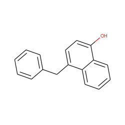 Oc1ccc(Cc2ccccc2)c2ccccc12 ZINC000027199803