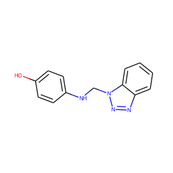 Oc1ccc(NCn2nnc3ccccc32)cc1 ZINC000000477923