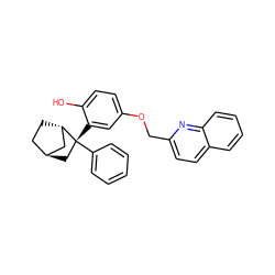 Oc1ccc(OCc2ccc3ccccc3n2)cc1[C@@]1(c2ccccc2)C[C@H]2CC[C@H]1C2 ZINC000254058100