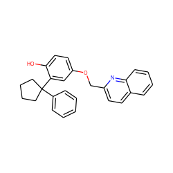 Oc1ccc(OCc2ccc3ccccc3n2)cc1C1(c2ccccc2)CCCC1 ZINC000029040873