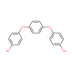 Oc1ccc(Oc2ccc(Oc3ccc(O)cc3)cc2)cc1 ZINC000000283706