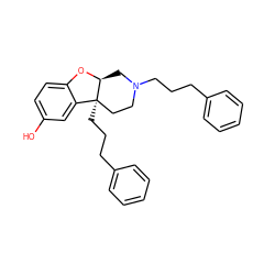 Oc1ccc2c(c1)[C@]1(CCCc3ccccc3)CCN(CCCc3ccccc3)C[C@@H]1O2 ZINC000299861161