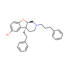 Oc1ccc2c(c1)[C@]1(CCc3ccccc3)CCN(CCCc3ccccc3)C[C@@H]1O2 ZINC000096927721