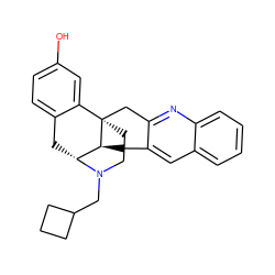 Oc1ccc2c(c1)[C@]13CCN(CC4CCC4)[C@H](C2)[C@@H]1Cc1cc2ccccc2nc1C3 ZINC000082150484