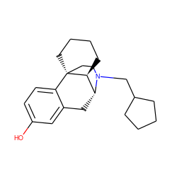 Oc1ccc2c(c1)C[C@@H]1[C@@H]3CCCC[C@@]23CCN1CC1CCCC1 ZINC000100895365