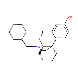 Oc1ccc2c(c1)C[C@@H]1[C@@H]3CCCC[C@@]23CCN1CC1CCCCC1 ZINC000100895438