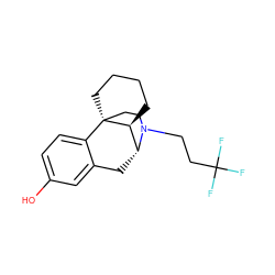 Oc1ccc2c(c1)C[C@@H]1[C@@H]3CCCC[C@@]23CCN1CCC(F)(F)F ZINC000100895377