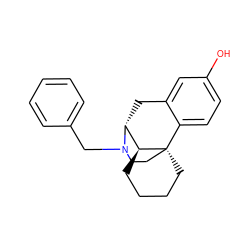 Oc1ccc2c(c1)C[C@@H]1[C@@H]3CCCC[C@@]23CCN1Cc1ccccc1 ZINC000100851624