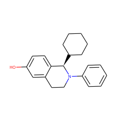 Oc1ccc2c(c1)CCN(c1ccccc1)[C@@H]2C1CCCCC1 ZINC000026650919