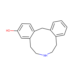 Oc1ccc2c(c1)CCNCCc1ccccc1C2 ZINC000040393797