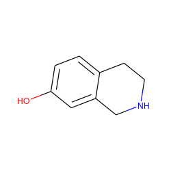 Oc1ccc2c(c1)CNCC2 ZINC000003847389