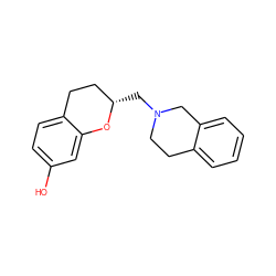 Oc1ccc2c(c1)O[C@@H](CN1CCc3ccccc3C1)CC2 ZINC000012356067