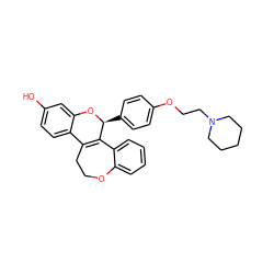 Oc1ccc2c(c1)O[C@@H](c1ccc(OCCN3CCCCC3)cc1)C1=C2CCOc2ccccc21 ZINC000049049273