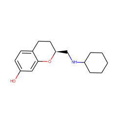 Oc1ccc2c(c1)O[C@H](CNC1CCCCC1)CC2 ZINC000013775953