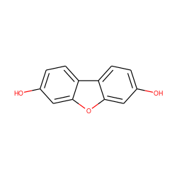 Oc1ccc2c(c1)oc1cc(O)ccc12 ZINC000004009107