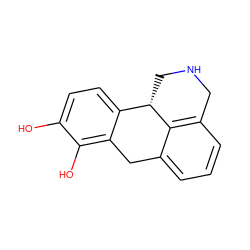 Oc1ccc2c(c1O)Cc1cccc3c1[C@H]2CNC3 ZINC000003951613