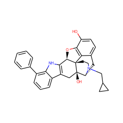 Oc1ccc2c3c1O[C@@H]1c4[nH]c5c(-c6ccccc6)cccc5c4C[C@@]4(O)[C@@H](C2)N(CC2CC2)CC[C@]314 ZINC000026740098