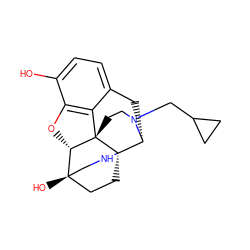 Oc1ccc2c3c1O[C@H]1[C@@]4(O)CC[C@@]5(NC4)[C@@H](C2)N(CC2CC2)CC[C@]315 ZINC000084586512