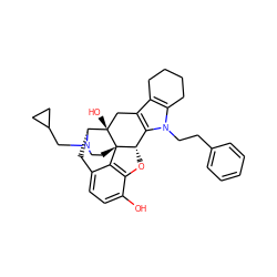 Oc1ccc2c3c1O[C@H]1c4c(c5c(n4CCc4ccccc4)CCCC5)C[C@@]4(O)[C@@H](C2)N(CC2CC2)CC[C@]314 ZINC000028637565