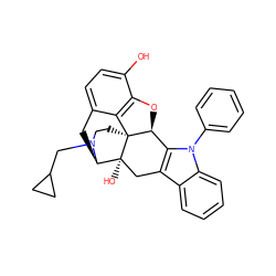 Oc1ccc2c3c1O[C@H]1c4c(c5ccccc5n4-c4ccccc4)C[C@@]4(O)[C@@H](C2)N(CC2CC2)CC[C@]314 ZINC000029405058