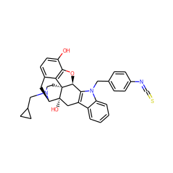 Oc1ccc2c3c1O[C@H]1c4c(c5ccccc5n4Cc4ccc(N=C=S)cc4)C[C@@]4(O)[C@@H](C2)N(CC2CC2)CC[C@]314 ZINC000028764084