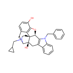 Oc1ccc2c3c1O[C@H]1c4c(c5ccccc5n4Cc4ccccc4)C[C@]4(O)[C@H](C2)N(CC2CC2)CC[C@@]314 ZINC000008036013