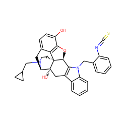 Oc1ccc2c3c1O[C@H]1c4c(c5ccccc5n4Cc4ccccc4N=C=S)C[C@@]4(O)[C@@H](C2)N(CC2CC2)CC[C@]314 ZINC000028763952