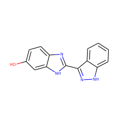 Oc1ccc2nc(-c3n[nH]c4ccccc34)[nH]c2c1 ZINC000084635020