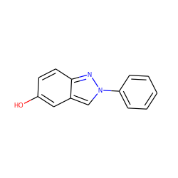 Oc1ccc2nn(-c3ccccc3)cc2c1 ZINC000012353726