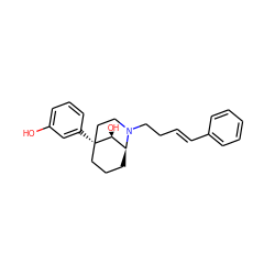 Oc1cccc([C@@]23CCC[C@@H]([C@@H]2O)N(CC/C=C/c2ccccc2)CC3)c1 ZINC001772619517