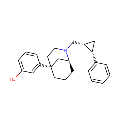 Oc1cccc([C@@]23CCC[C@@H](C2)N(C[C@@H]2C[C@@H]2c2ccccc2)CC3)c1 ZINC000066079293