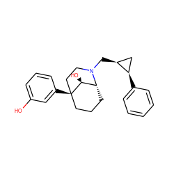 Oc1cccc([C@]23CCC[C@H]([C@@H]2O)N(C[C@H]2C[C@H]2c2ccccc2)CC3)c1 ZINC001772613612