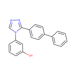 Oc1cccc(-n2cnnc2-c2ccc(-c3ccccc3)cc2)c1 ZINC000035995218