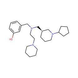 Oc1cccc(CN(CCN2CCCCC2)C[C@@H]2CCCN(C3CCCC3)C2)c1 ZINC000020202900