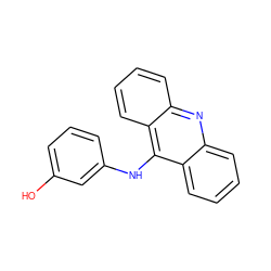 Oc1cccc(Nc2c3ccccc3nc3ccccc23)c1 ZINC000003953550