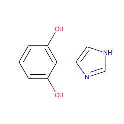 Oc1cccc(O)c1-c1c[nH]cn1 ZINC000040981028