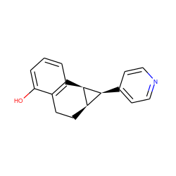 Oc1cccc2c1CC[C@@H]1[C@H](c3ccncc3)[C@H]21 ZINC000013741600