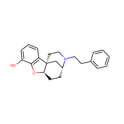 Oc1cccc2c1O[C@@H]1CC[C@@H]3C[C@]21CCN3CCc1ccccc1 ZINC000072175101