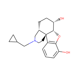 Oc1cccc2c1O[C@H]1[C@@H](O)CC[C@H]3CN(CC4CC4)CC[C@@]231 ZINC000013738595