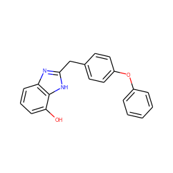 Oc1cccc2nc(Cc3ccc(Oc4ccccc4)cc3)[nH]c12 ZINC000013560443