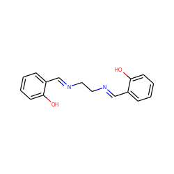 Oc1ccccc1/C=N/CC/N=C/c1ccccc1O ZINC000012358641