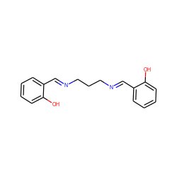 Oc1ccccc1/C=N/CCC/N=C/c1ccccc1O ZINC000016998582